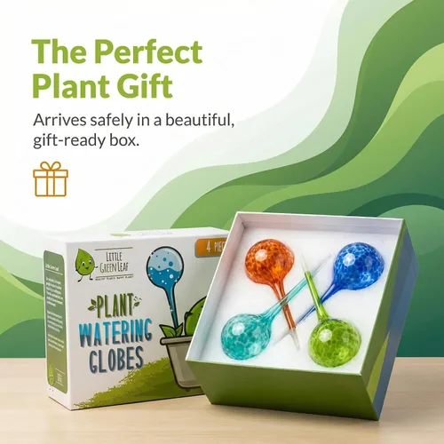 Miniatura 7 de Little Green Leaf LGL - Globos de riego para plantas, globos de riego automático. Insertos decorativos de riego automático. Picos de riego