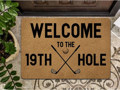 Miniatura 6 de Divertida alfombra de bienvenida para porche delantero con parte trasera de goma, 30 pulgadas de largo x 18 pulgadas de ancho, tapete personalizado