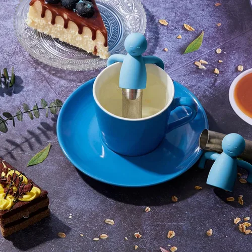 Miniatura 6 de Hicarer Infusor de té para té suelto, lindo colador de malla fina, filtro de acero inoxidable, difusor de bola de filtro más empinado para teteras