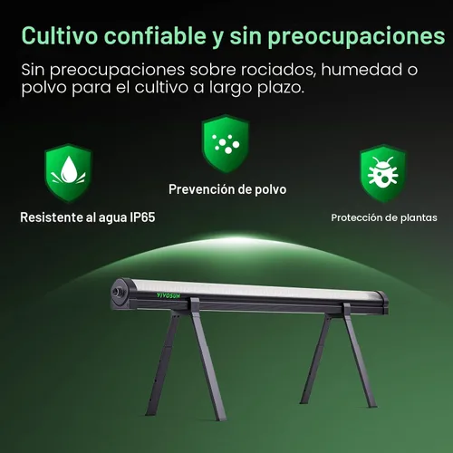 Miniatura 7 de VIVOSUN LumaRay - Luz de cultivo para debajo del dosel, luces LED regulables de espectro completo para carpas de cultivo, invernaderos, compatible