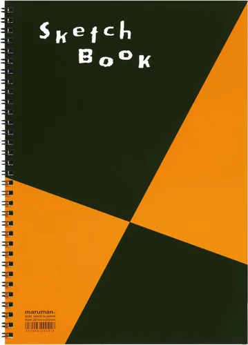 Maruman ZUAN - Cuaderno de bocetos A4, 8.27 x 11.69 pulgadas, cuaderno de dibujo clásico, 24 páginas de papel texturizado sin ácidos para dibujar,