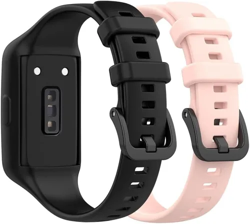 Senter Correa de repuesto de goma suave de liberación rápida para Huawei Band 7 Smart Watch 2 unidades-b