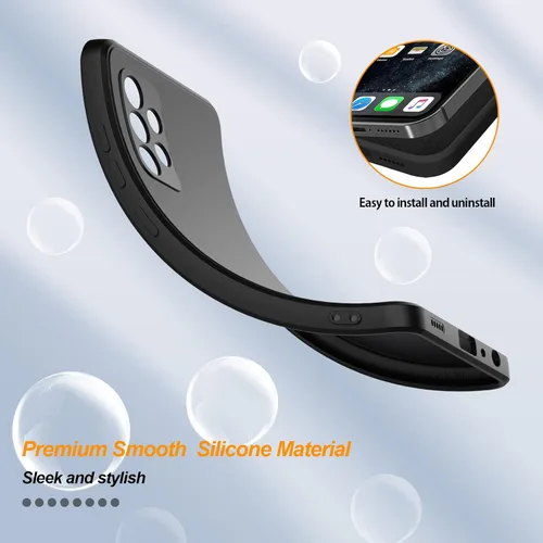 Miniatura 5 de Funda para iPhone 11, funda de goma de gel de silicona líquida, no amarillenta, funda protectora de silicona multicolor, funda protectora Negro