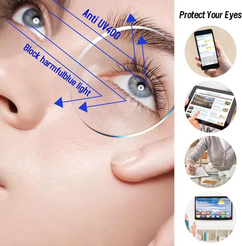 Miniatura 6 de Paquete de 3 lentes de lectura de gran tamaño para mujeres y hombres, marco grande súper ligero, bloqueo de luz azul, lentes de lectura