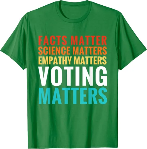 Miniatura 4 de Facts Matter Science Matters Voting Matters - Camiseta demócrata liberal, Negro, S