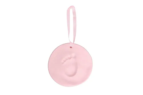 Miniatura 13 de Reece Studio Kit de arcilla para imprimir huellas de bebé en lata, creadores de huellas de mano o pie de recién nacido, caja de recuerdos para bebé