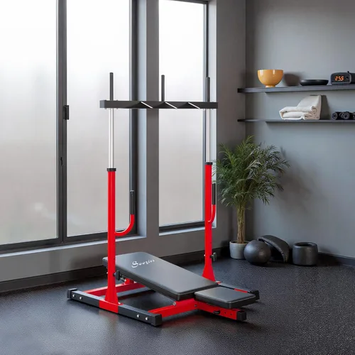 Miniatura 8 de Máquina de Prensa Vertical para Piernas Soozier, Capacidad de 660LBS, Máquina de Entrenamiento de Fuerza para Piernas con Posiciones Ajustables