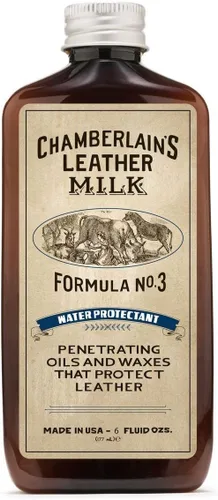 Leather Milk Repelente y Protector de Agua para Cuero - Protectante de Agua No. 3 - Completamente Natural, Impermeabilizante No Tóxico y Sellador