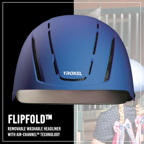 Miniatura 3 de Troxel Spirit - Casco de equitación de cobertura completa, diseño ajustable de perfil bajo, equipo de equitación de seguridad Bígaro Duratec