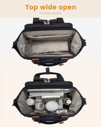 Miniatura 4 de Mochila para portátil para mujeres, mochila de trabajo, mochila de viaje, mochila para conmutador, mochilas universitarias y escolares, 15,6 pulg.