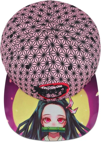 Miniatura 4 de Roffatide Gorra de béisbol de algodón con bordado ajustable de personaje principal de anime, Demonio Slayer B