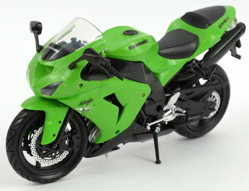 Miniatura 4 de New-Ray 1:12 Motocicleta 2006 Kawasaki Zx-10R- Moto deportiva, Verde