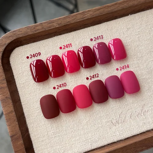 Miniatura 2 de GAOY Berry Collection - Esmalte de uñas en gel, color rosa intenso, borgoña, rojo, cereza y magenta, kit de esmalte de uñas para manicura de salón