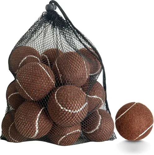 Miniatura 13 de Pelotas de tenis, paquete de 12 pelotas de tenis de práctica avanzada para principiantes, pelotas de tenis de entrenamiento para perros y mascotas