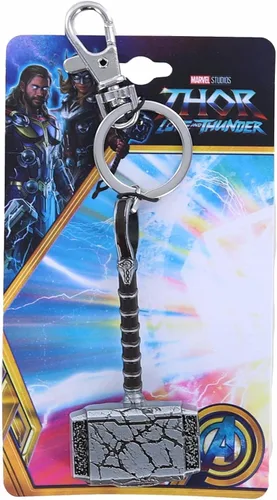 Miniatura 3 de Marvel Thor Love and Thunder Mjollnir - Llavero metálico 3D, plateado