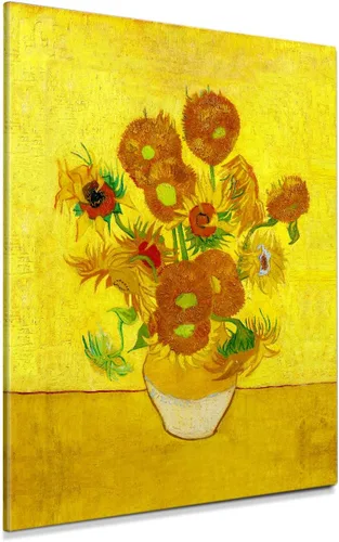 Miniatura 107 de Serie de pinturas de Vincent Van Gogh (favoritos). Reproducción de arte clásico de Van Gogh, impreso en lienzo, Algodón, Almond Blossom, 16x20