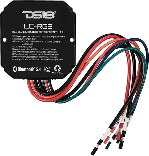 Miniatura 7 de DS18 Controlador Bluetooth LC-RGB Luces RGB-LED, resistente al agua IP66, compatible con iOS y Android, Bluetooth v5.4 para una velocidad más rápida