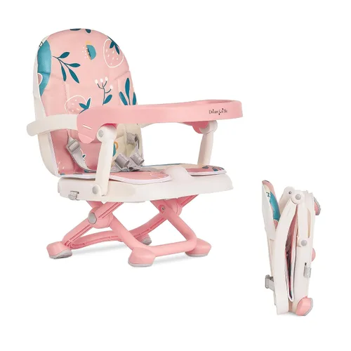 Miniatura 10 de Dream On Me Munch N Go - Asiento elevador para bebés de 6 a 36 meses, alimentación 3 en 1, asiento de piso y mesa, 4 alturas ajustables, diseño Gris