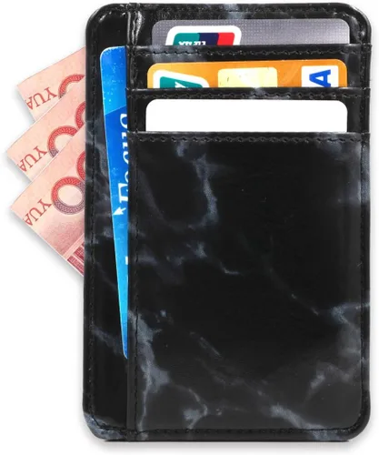 Miniatura 8 de kandouren Billeteras de cuero RFID minimalistas delgadas, billetera con bolsillo frontal, tarjetero para tarjetas de crédito para hombres y mujeres