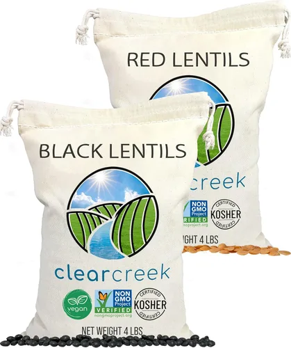 Miniatura 13 de Lentejas rojas cultivadas en el Pacífico Norte, bolsa resellable de 4 libras, sin OGM, kosher, vegano