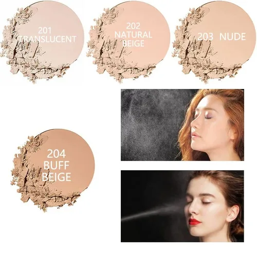 Miniatura 6 de PHOERA - Paquete de 2 polvos faciales mate, aceite de control para iluminar la piel, cubierta de color de piel, maquillaje, ajuste de rostro, base