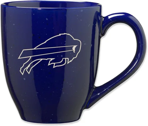 Miniatura 67 de Rico Industries - Taza de café de cerámica con grabado láser de color del equipo de fútbol de la NFL, 16 oz