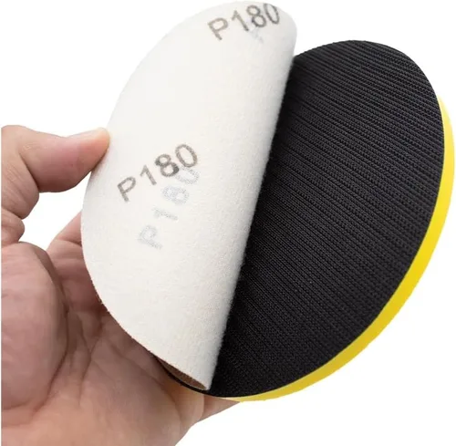 Miniatura 8 de Kit de bloques de gancho y bucle de 6 pulgadas para lijado a mano y mouse de 6 pulgadas, almohadillas de interfaz ideales para carpintería