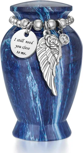 Dletay Urnas pequeñas para cenizas humanas, recuerdo de 2.85 pulgadas, mini urna de cremación conmemorativa para mujeres y hombres, urnas funerarias