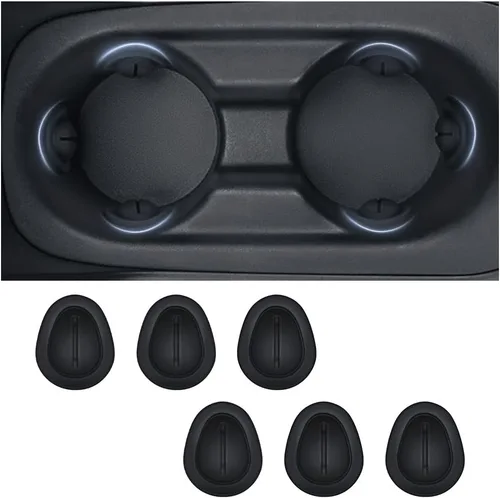 Miniatura 8 de 2026 Último Inserto/Soporte de Portavasos para Automóvil Limitador de Posición - Posavasos de Silicona Antivibración para Automóvil Estabilizadores
