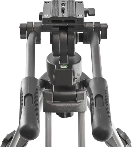 Miniatura 5 de Ravelli Trípode profesional para cámara de video AVTP de 75 mm con cabezal de arrastre de fluido