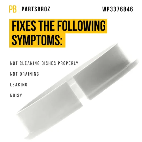 Miniatura 3 de PartsBroz WP3376846 - Sello de brazo de pulverización inferior, compatible con lavavajillas Whirlpool Kenmore KitchenAid Estate, reemplaza a