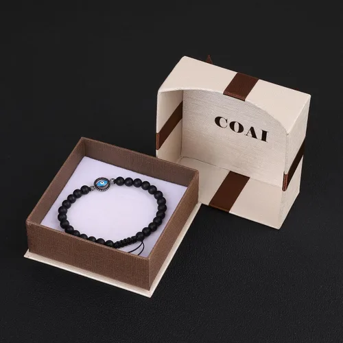 Miniatura 7 de COAI Pulsera de mal de ojo con cuentas de piedra