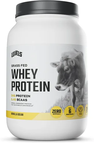 Miniatura 17 de Levels - Polvo de proteína de suero alimentado con pasto, sin artificiales, 24G de proteína, chocolate puro, 2 libras