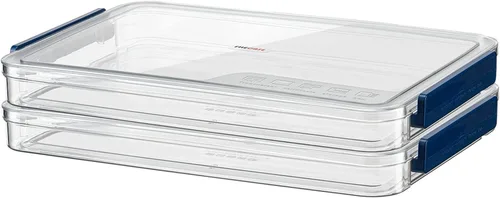 Miniatura 7 de Almacenamiento de papel para álbumes de recortes A4, caja de almacenamiento de fotos, caja de archivo de plástico (azul)