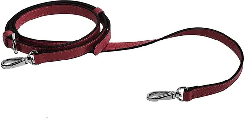 Miniatura 24 de LIVE UP Correa de Bolso de Cuero Genuino de Grano Completo Repuesto para Bolsos Cruzados y Carteras Plateado