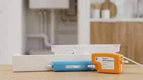 Miniatura 9 de Aspen - Mini bomba de condensado blanco para unidades de CA mini Split - Bomba de drenaje HVAC silenciosa, 26 kW / 90,000 BTU / capacidad de 7.5