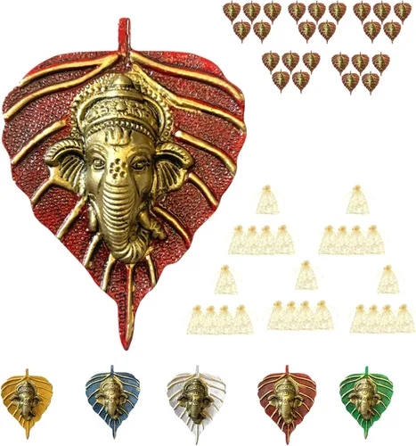 Miniatura 7 de LoveNspire Ganesha Diwali - Decoración de hojas de metal para colgar en la pared para el hogar y la oficina, regalo de regreso de inauguración
