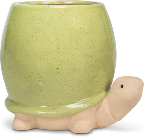 Miniatura 5 de Abbott Collection - Maceta para gatos pequeños con cola gres, blanco, 4"L
