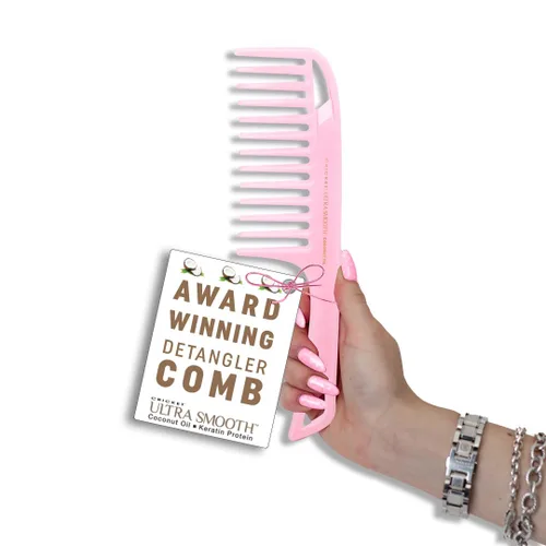 Miniatura 22 de Cricket Peine Ultra Suave de Coco para Cabello - Infundido con Aceite de Coco y Queratina para Brillo y Volumen Sin Encrespamiento, Ideal
