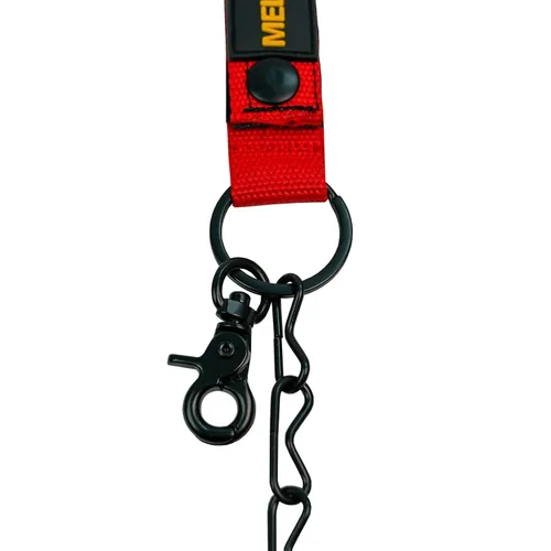 Miniatura 7 de MELOTOUGH Tanga de cinta para cinturón de herramientas para electricistas, correa de cinta para electricistas, cadena con llavero y gancho a presión