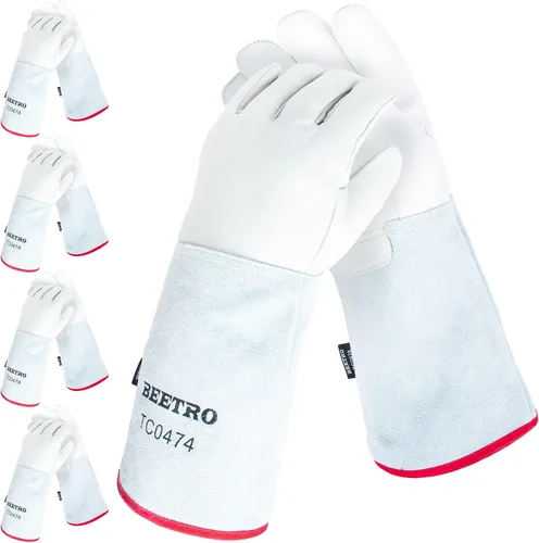 Miniatura 10 de BEETRO - Guantes anticongelantes de -292℉/-180℃ o superior para manejo de hielo seco, nitrógeno líquido, esponja e interior de algodón