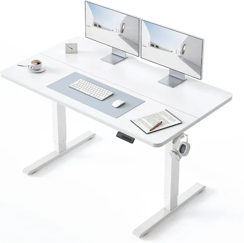 Miniatura 31 de BANTI Escritorio de pie de 48 × 24 pulgadas, ergonómico, altura eléctrica ajustable, para sentarse y ponerse de pie, escritorio de oficina para Arce