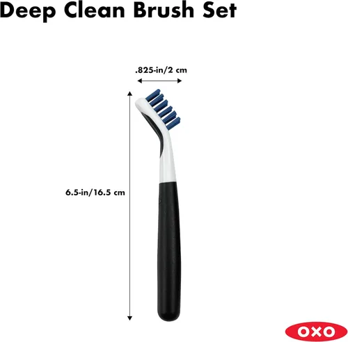 Miniatura 5 de OXO, Blue Good Grips - Juego de cepillos de limpieza profunda