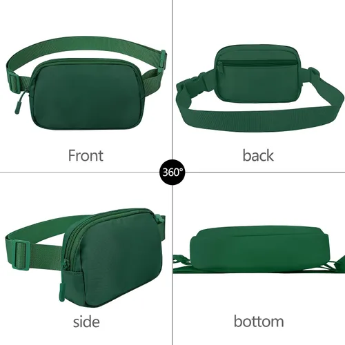 Miniatura 282 de Riñonera cruzada para mujeres y hombres, bolsa para cinturón para senderismo con correa ajustable, riñonera para correr, entrenamiento, deportes