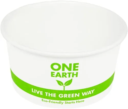 KARAT EARTH Contenedor de papel ecológico para alimentos fríos/calientes de 6 oz (3.575 in), genérico, KE-KDP6 - 1,000 ct