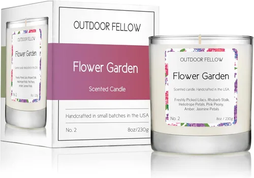 Miniatura 13 de Outdoor Fellow Vela perfumada Campfire – Madera ahumada, ámbar y cedro carbonizado, 8 onzas