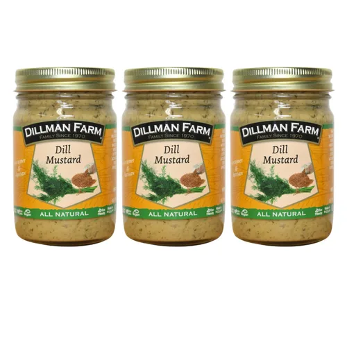 Miniatura 6 de Dillman Farm All Natural Gourmet Dijon Mustard - Sin gluten, sin OMG, vegano, kosher, ecológico, sin conservantes, sin jarabe de maíz, fabricado