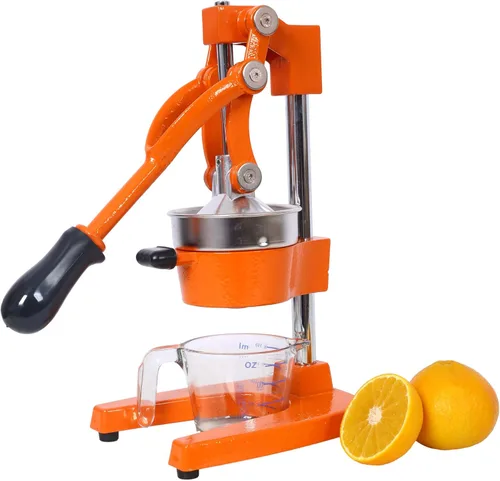 Miniatura 9 de Exprimidor de cítricos de hierro fundido: exprimidor manual de naranja de grado comercial, exprimidor de prensa manual resistente para naranja limón