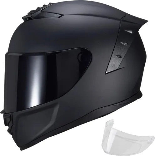 Miniatura 11 de Cascos de Motocicleta de Cara Completa WS-611 Casco de Moto de Calle para Adultos Hombres Mujeres Aprobado por DOT