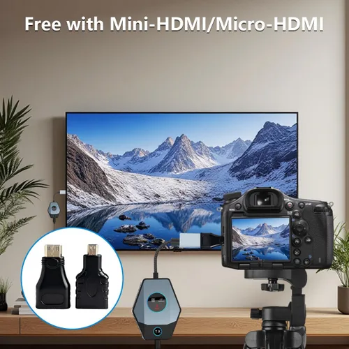 Miniatura 8 de Transmisor y receptor HDMI inalámbrico, decodificación 4K 1080P salida 328FT/100M Plug & Play, portátil 5G+2.4G Dual Band Wireless Video Audio